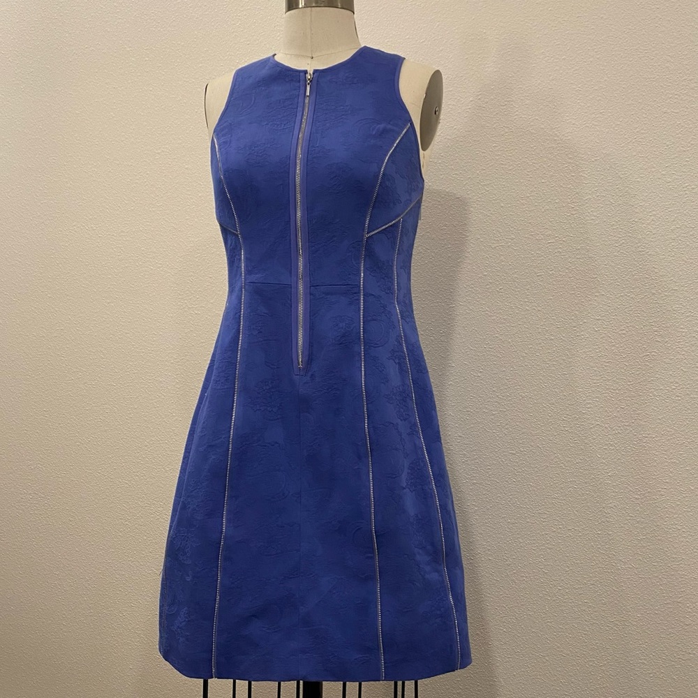 New Rebecca Teylor Blue Dress From Nordstrom Size 4 Decorative Zippers
